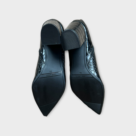 ❌SOLD❌Nine West | Umay Western Embossed Crocodile Booties | Size 9 NWOT - Picture 7 of 7